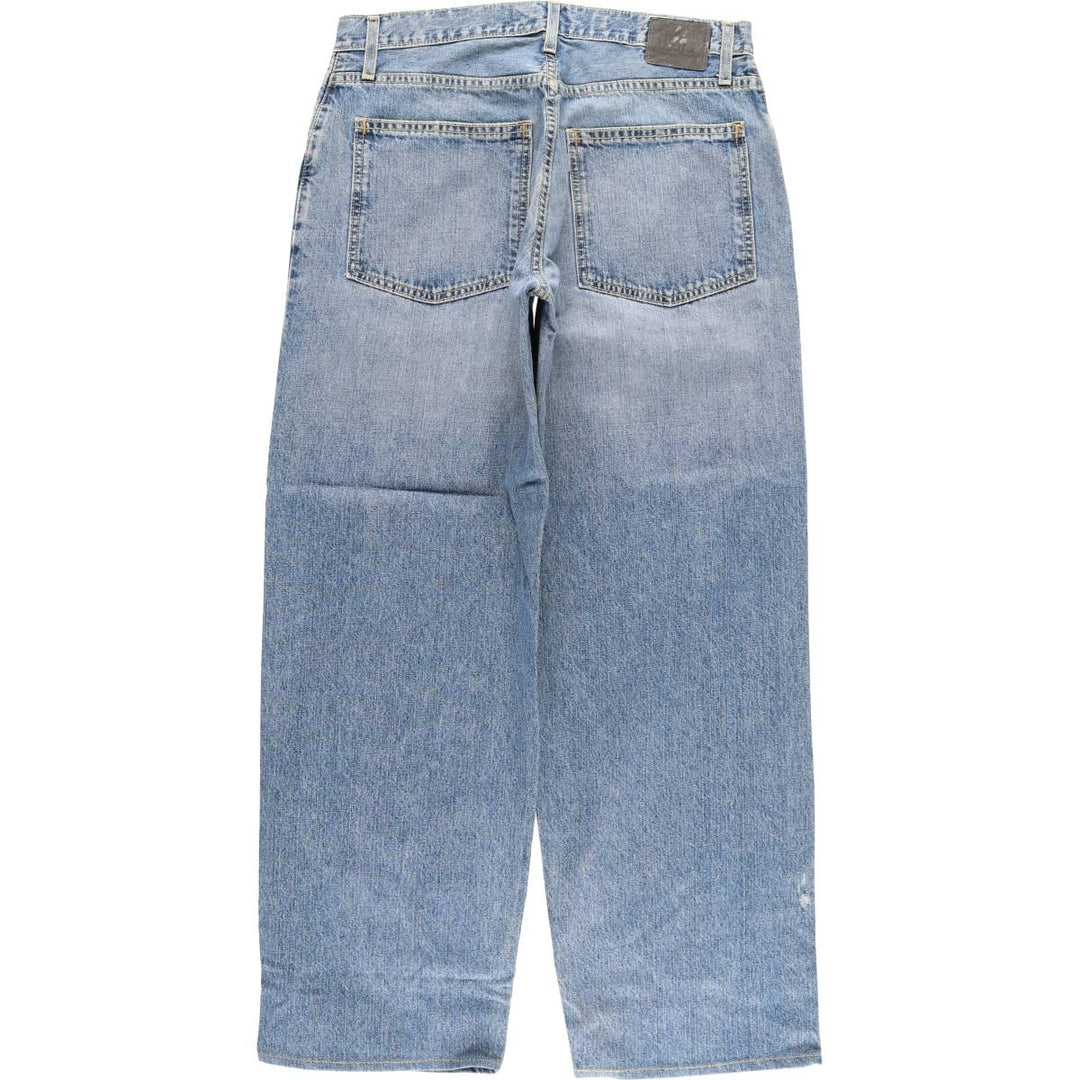 00'S Levi's SILVER TAB BAGGY tapered denim pants for men, size w34 cotton blue type Vintage Second Hand