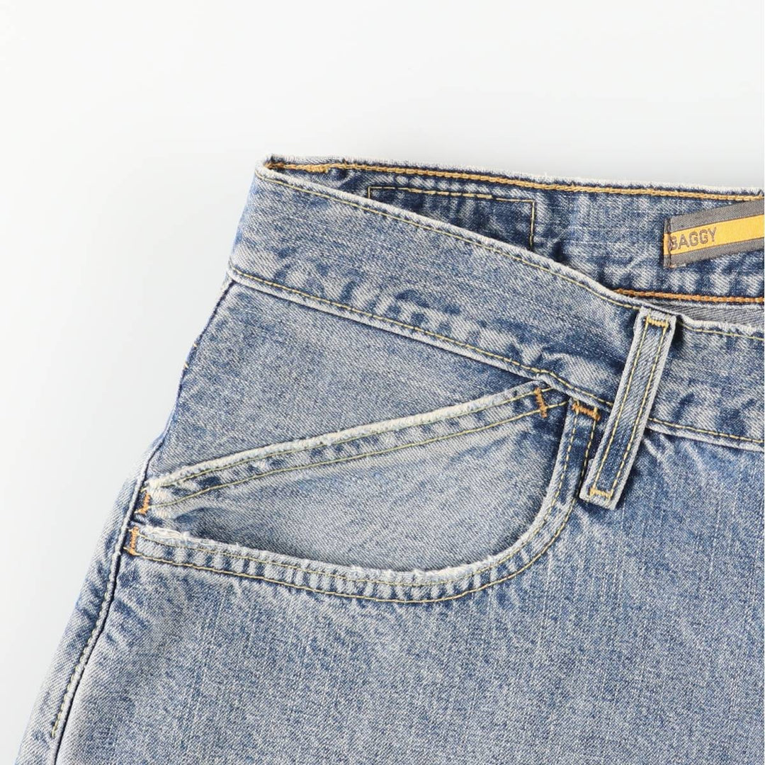 00'S Levi's SILVER TAB BAGGY tapered denim pants for men, size w34 cotton blue type Vintage Second Hand