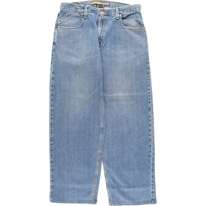 00'S Levi's SILVER TAB BAGGY tapered denim pants for men, size w34 cotton blue type Vintage Second Hand