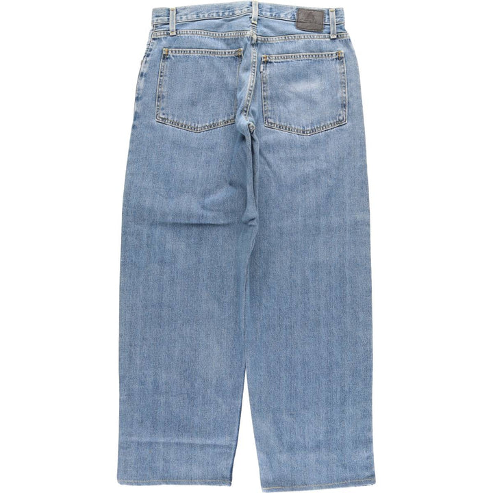 00'S Levi's SILVER TAB BAGGY tapered denim pants for men, size w34 cotton blue type Vintage Second Hand