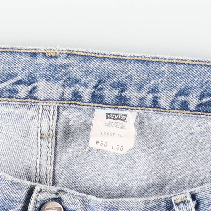 90'S Levi's Silver Tab Loose Fit Tapered Denim Pants, Men's, Size 38, Vintage cotton blue type Vintage Second Hand
