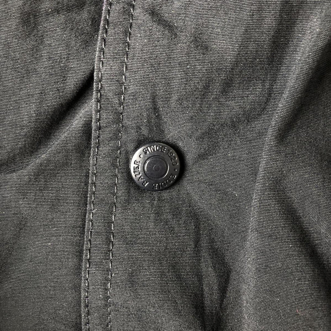 Vintage 80s-90'S Eddie Bauer black tag half-zip goose down pullover, men's size XL Nylon black type Vintage Second Hand