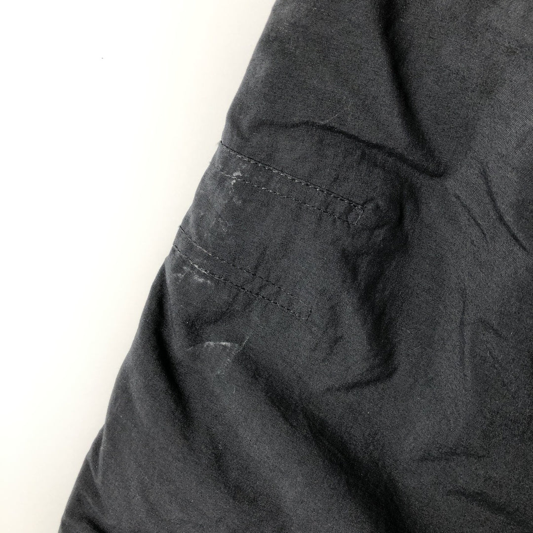 Vintage 80s-90'S Eddie Bauer black tag half-zip goose down pullover, men's size XL Nylon black type Vintage Second Hand