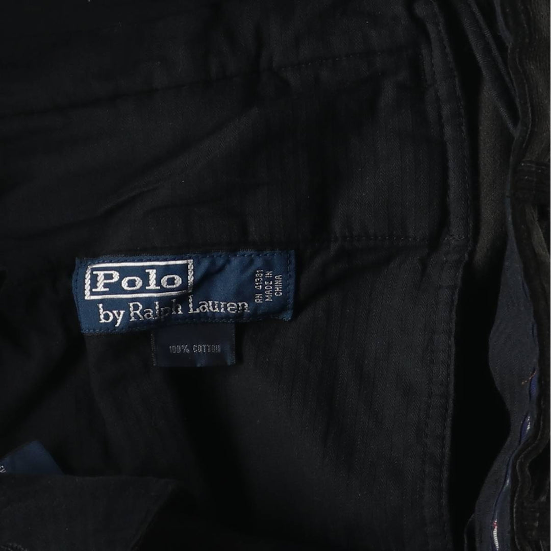 Ralph Lauren POLO by Ralph Lauren Corduroy Pants Men's W34 cotton black type Vintage Second Hand