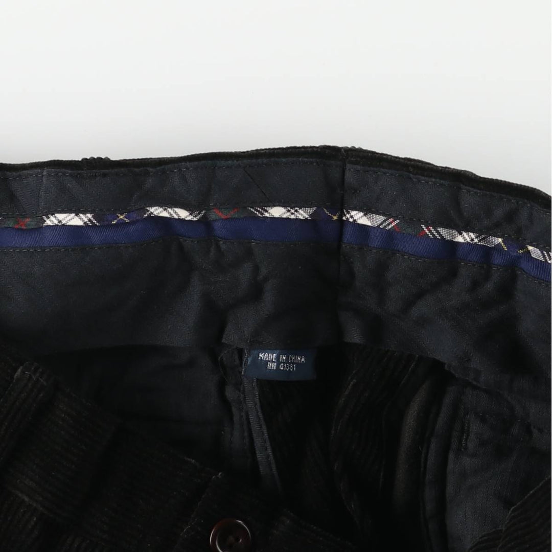 Ralph Lauren POLO by Ralph Lauren Corduroy Pants Men's W34 cotton black type Vintage Second Hand
