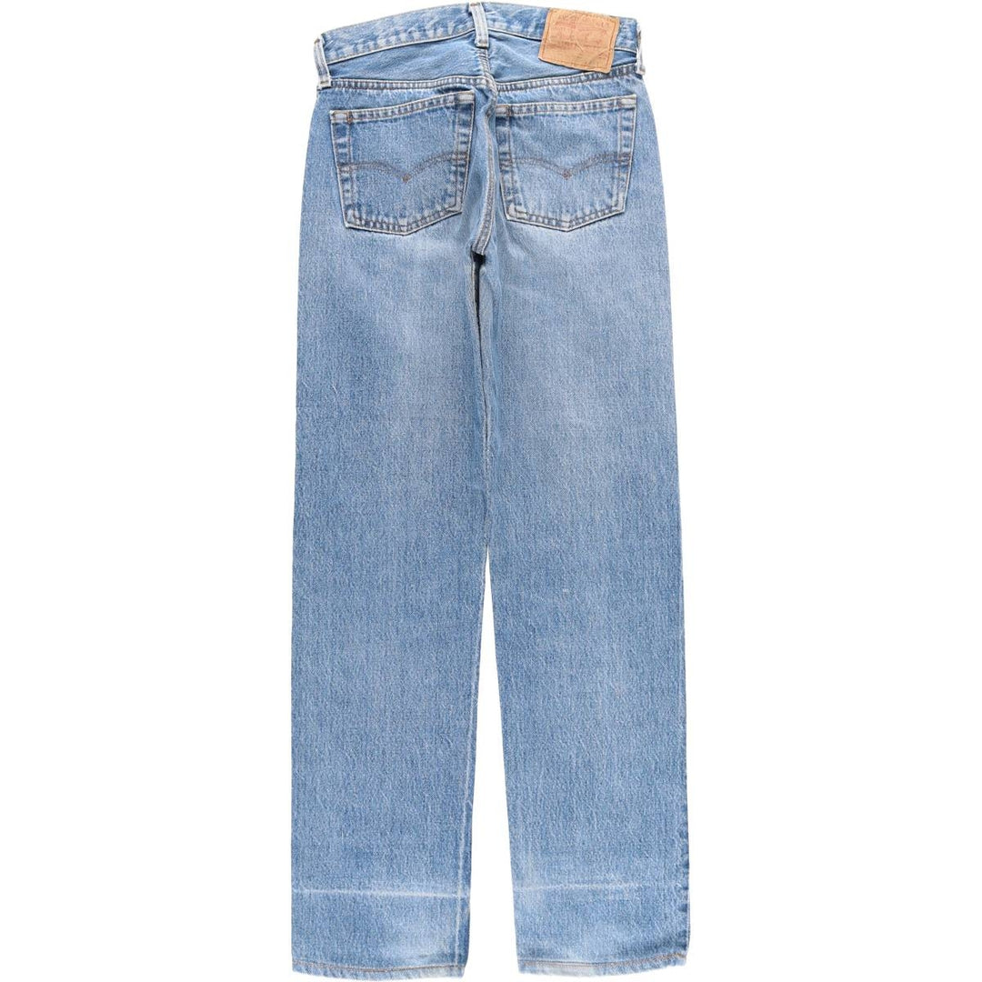 Vintage 1990'S Levi's 501 Straight Denim Pants, Made in USA, Women's Size L (W27) unclear blue type Vintage Second Hand