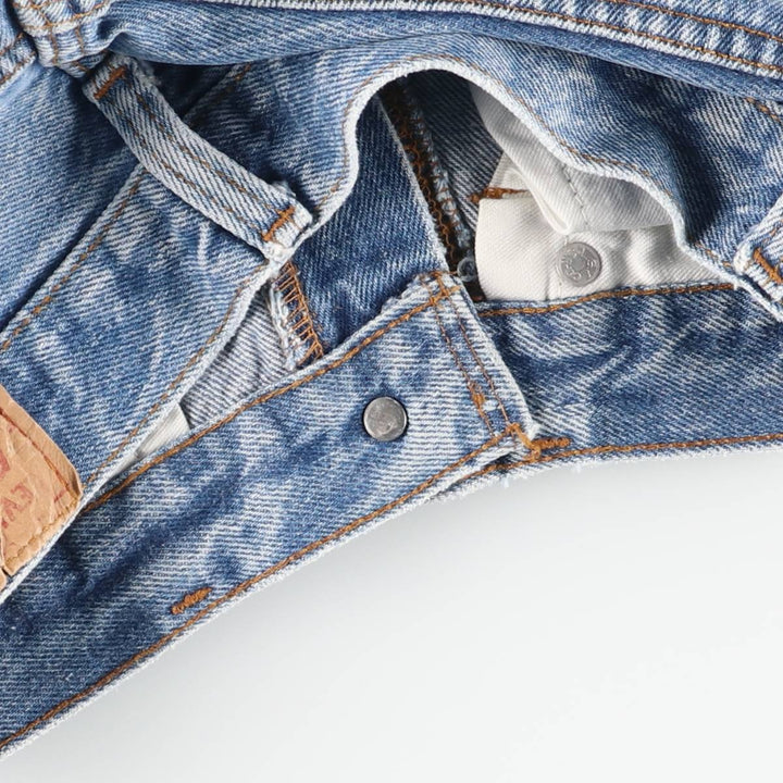 Vintage 1990'S Levi's 501 Straight Denim Pants, Made in USA, Women's Size L (W27) unclear blue type Vintage Second Hand
