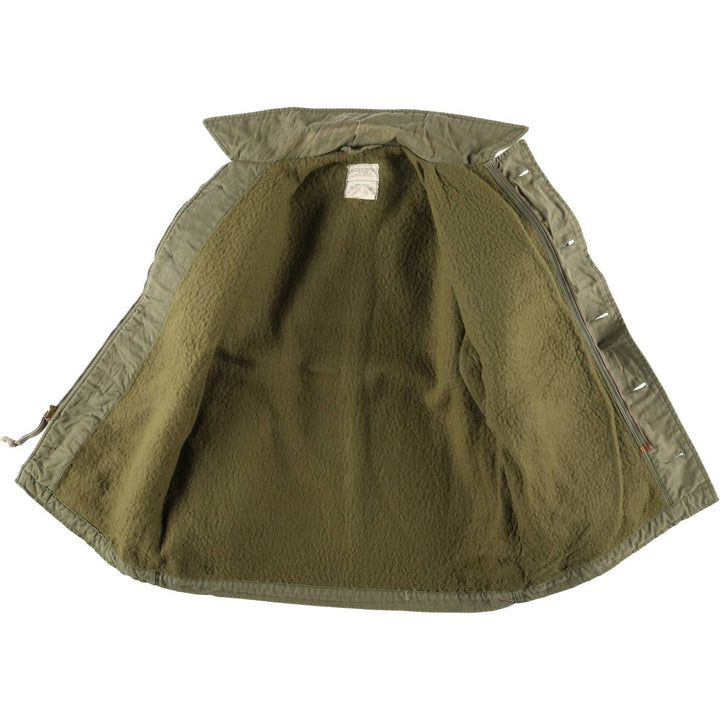 1980'S US military A-2 military deck jacket, made in USA, men's size M, vintage Nylon Khaki type Vintage Second Hand