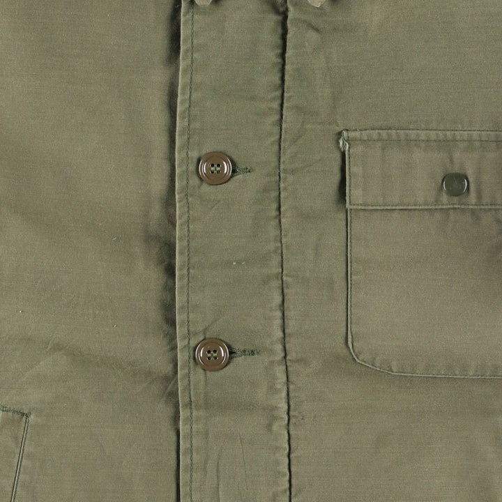 1980'S US military A-2 military deck jacket, made in USA, men's size M, vintage Nylon Khaki type Vintage Second Hand
