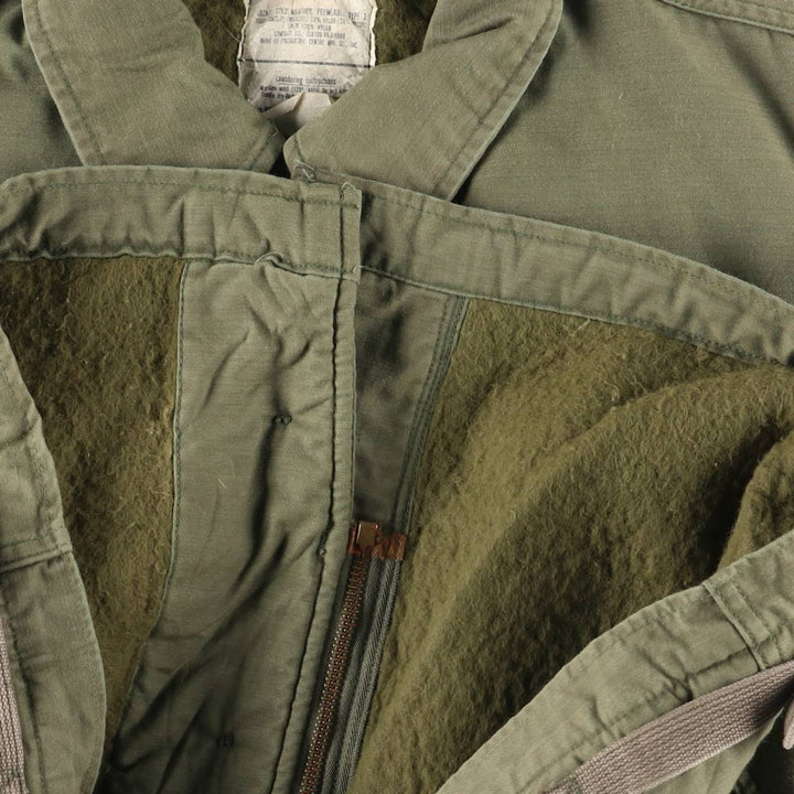 1980'S US military A-2 military deck jacket, made in USA, men's size M, vintage Nylon Khaki type Vintage Second Hand