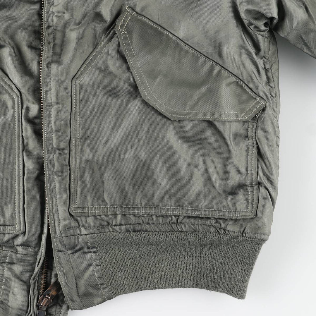 80's US military actual product CWU-45 Aromatic polyamide Khaki type Vintage Second Hand