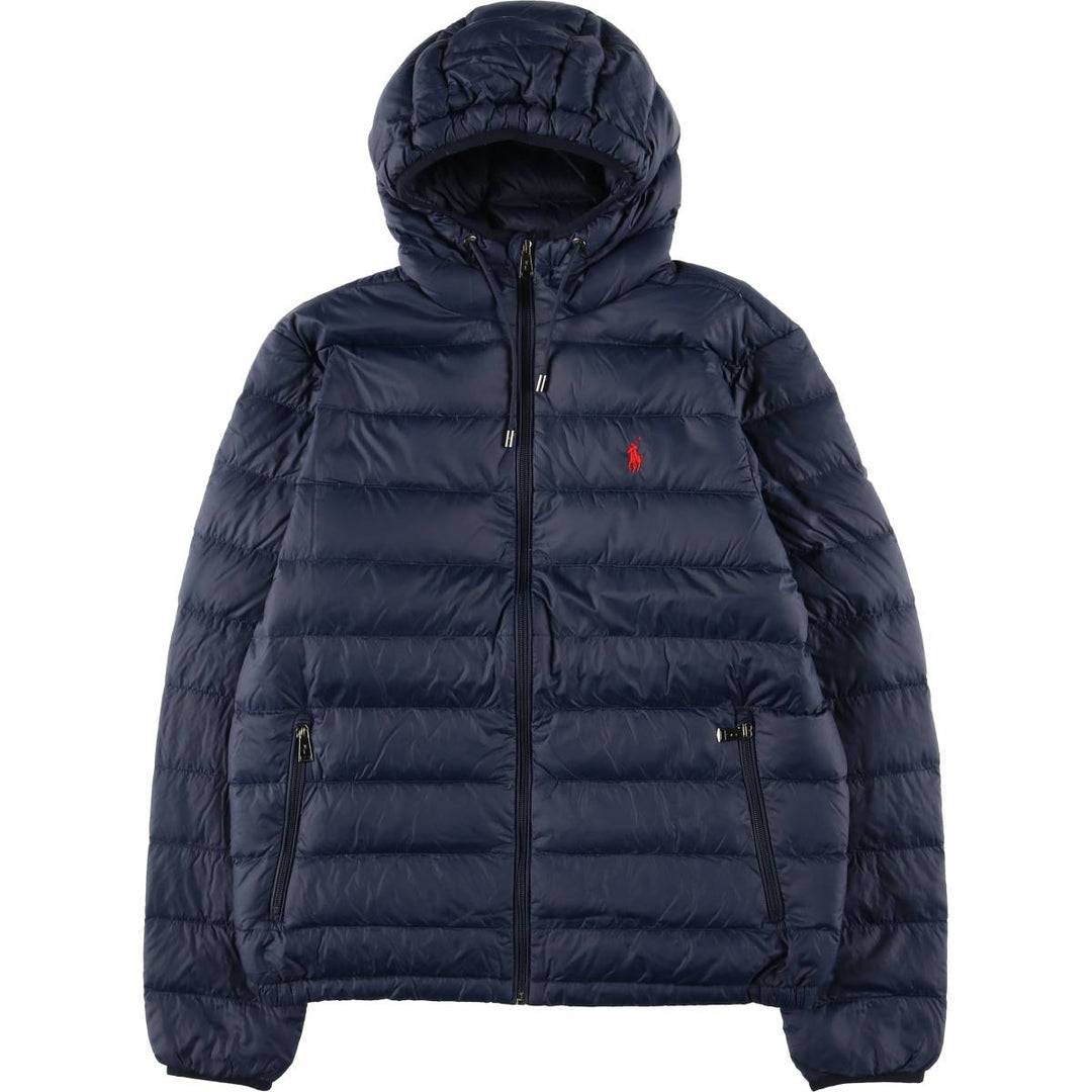 Ralph Lauren POLO by Ralph Lauren Down Parka, Men's Size M Nylon navy blue type Vintage Second Hand