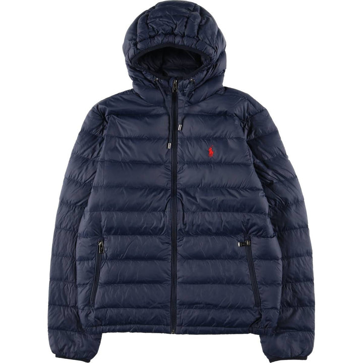 Ralph Lauren POLO by Ralph Lauren Down Parka, Men's Size M Nylon navy blue type Vintage Second Hand