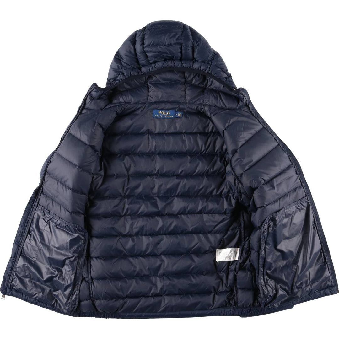 Ralph Lauren POLO by Ralph Lauren Down Parka, Men's Size M Nylon navy blue type Vintage Second Hand