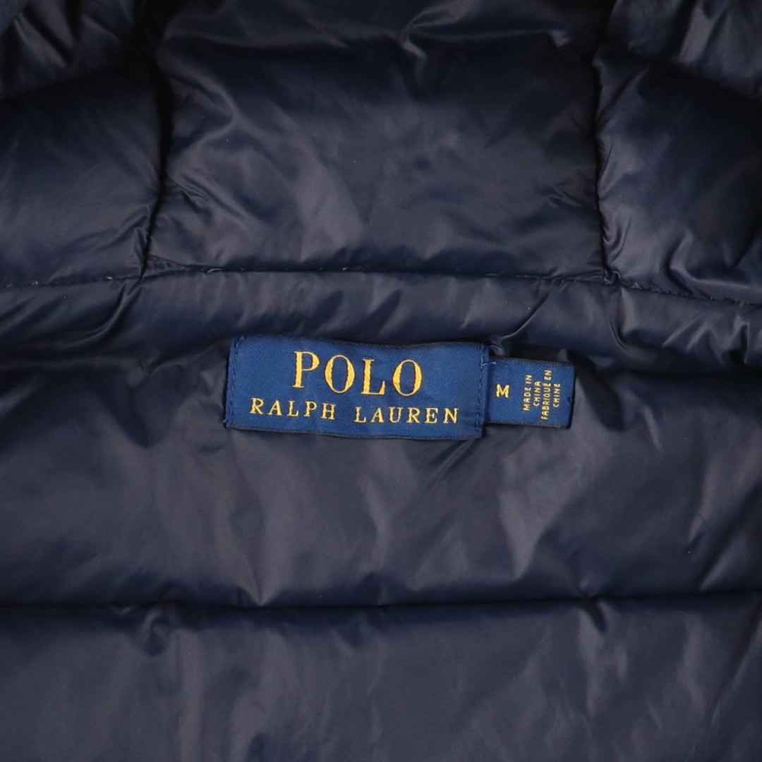 Ralph Lauren POLO by Ralph Lauren Down Parka, Men's Size M Nylon navy blue type Vintage Second Hand