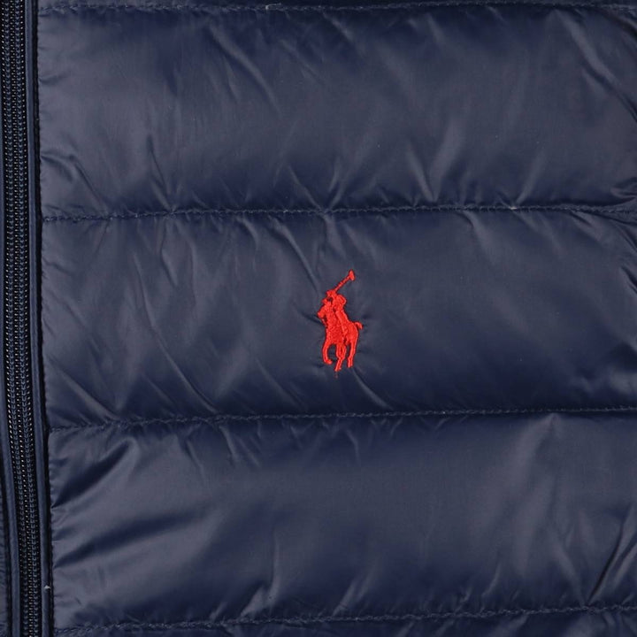 Ralph Lauren POLO by Ralph Lauren Down Parka, Men's Size M Nylon navy blue type Vintage Second Hand