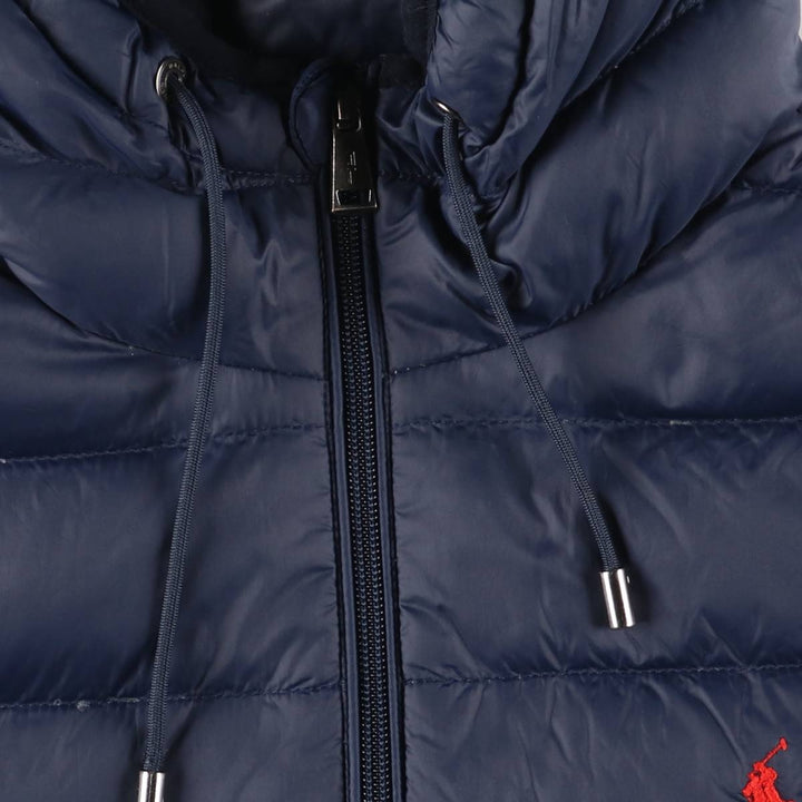 Ralph Lauren POLO by Ralph Lauren Down Parka, Men's Size M Nylon navy blue type Vintage Second Hand