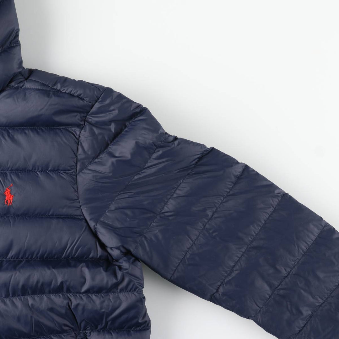 Ralph Lauren POLO by Ralph Lauren Down Parka, Men's Size M Nylon navy blue type Vintage Second Hand