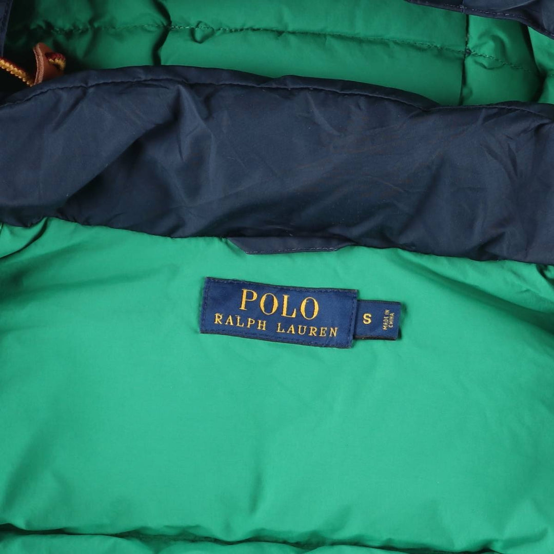 Ralph Lauren POLO RALPH LAUREN Down Parka Men's Size S polyester navy blue type Vintage Second Hand