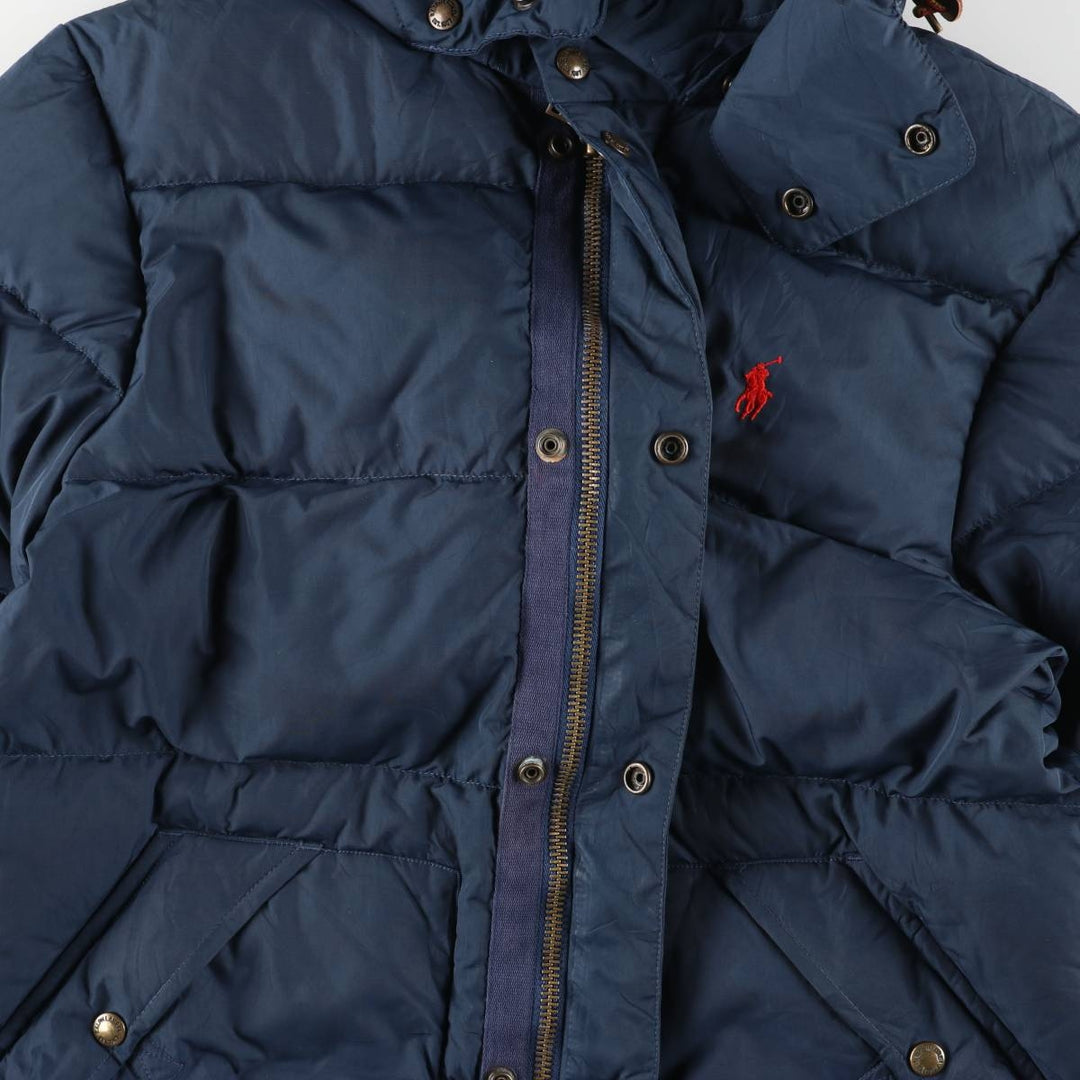 Ralph Lauren POLO RALPH LAUREN Down Parka Men's Size S polyester navy blue type Vintage Second Hand