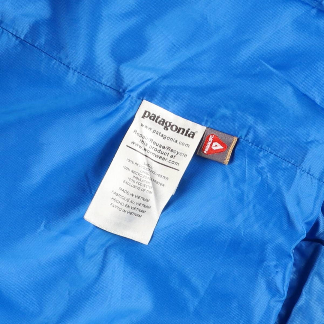 Patagonia Nano Puff Hoody 84222SP20, a padded mountain parka/shell jacket/puffer jacket, size S (men's size) recycled polyester blue type Vintage Second Hand