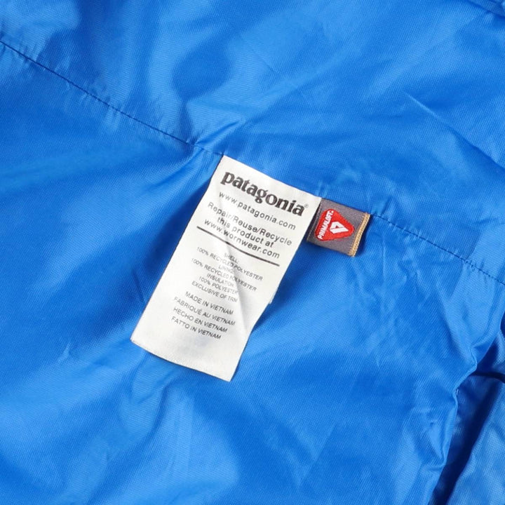 Patagonia Nano Puff Hoody 84222SP20, a padded mountain parka/shell jacket/puffer jacket, size S (men's size) recycled polyester blue type Vintage Second Hand