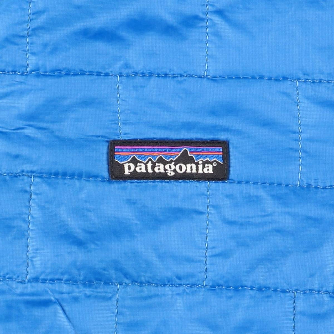 Patagonia Nano Puff Hoody 84222SP20, a padded mountain parka/shell jacket/puffer jacket, size S (men's size) recycled polyester blue type Vintage Second Hand