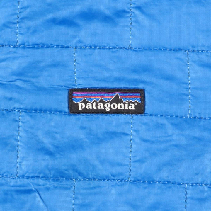 Patagonia Nano Puff Hoody 84222SP20, a padded mountain parka/shell jacket/puffer jacket, size S (men's size) recycled polyester blue type Vintage Second Hand