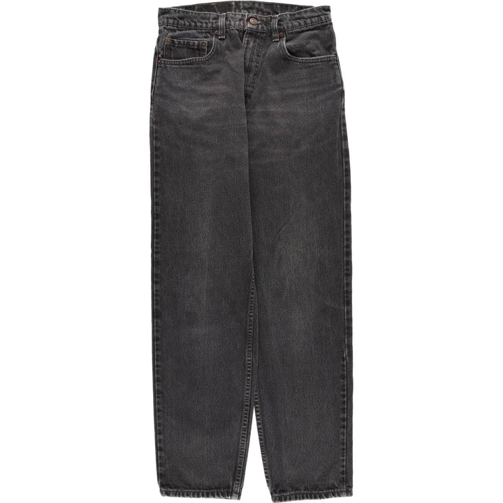 90'S Levi's 00550-0260 Relax Fit Tapered Leg Black Denim Pants, Made in USA, Men's Size W29 cotton black type Vintage Second Hand
