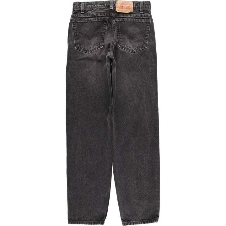 90'S Levi's 00550-0260 Relax Fit Tapered Leg Black Denim Pants, Made in USA, Men's Size W29 cotton black type Vintage Second Hand