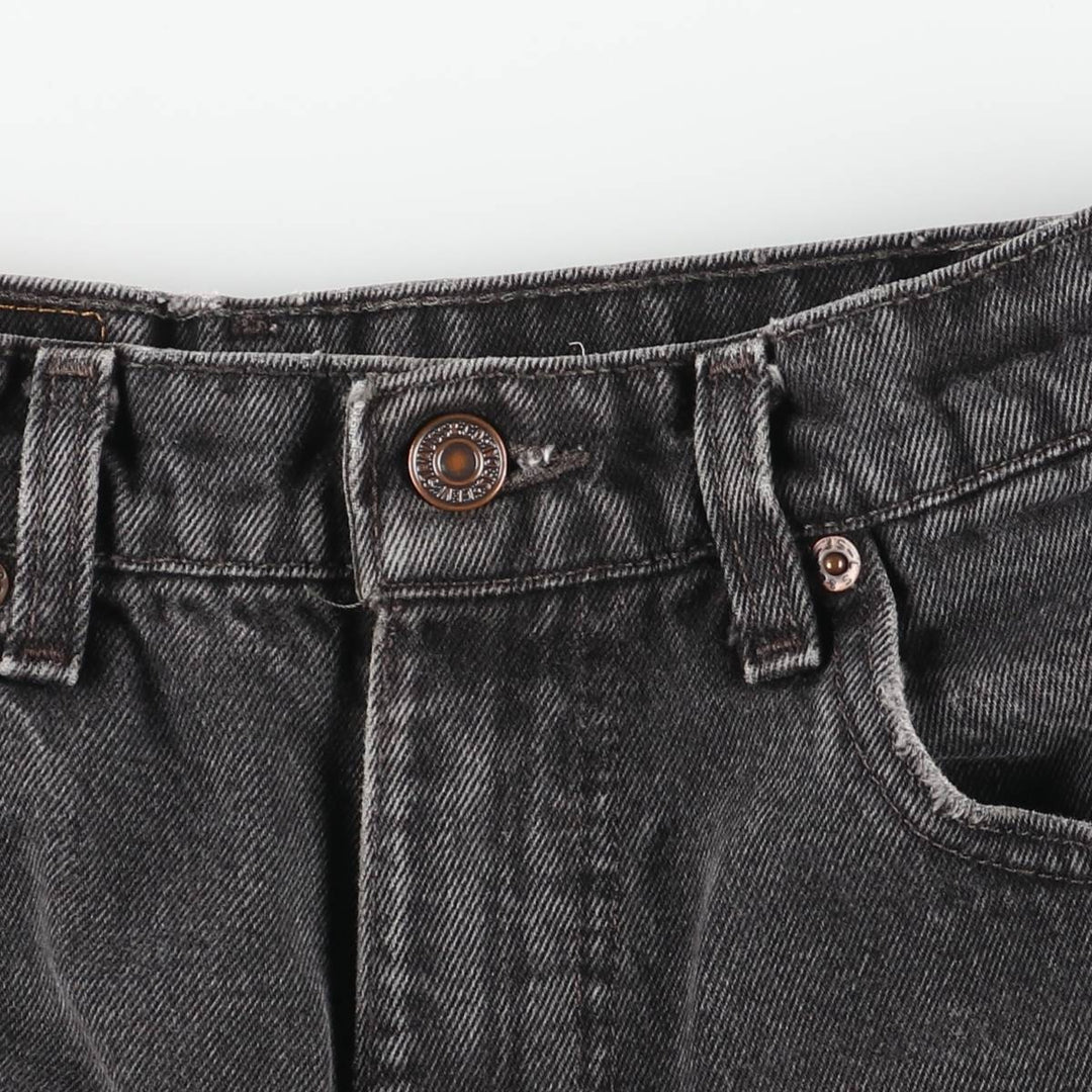 90'S Levi's 00550-0260 Relax Fit Tapered Leg Black Denim Pants, Made in USA, Men's Size W29 cotton black type Vintage Second Hand