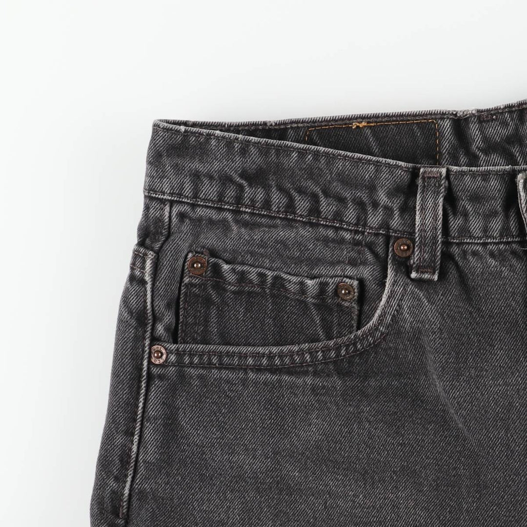 90'S Levi's 00550-0260 Relax Fit Tapered Leg Black Denim Pants, Made in USA, Men's Size W29 cotton black type Vintage Second Hand