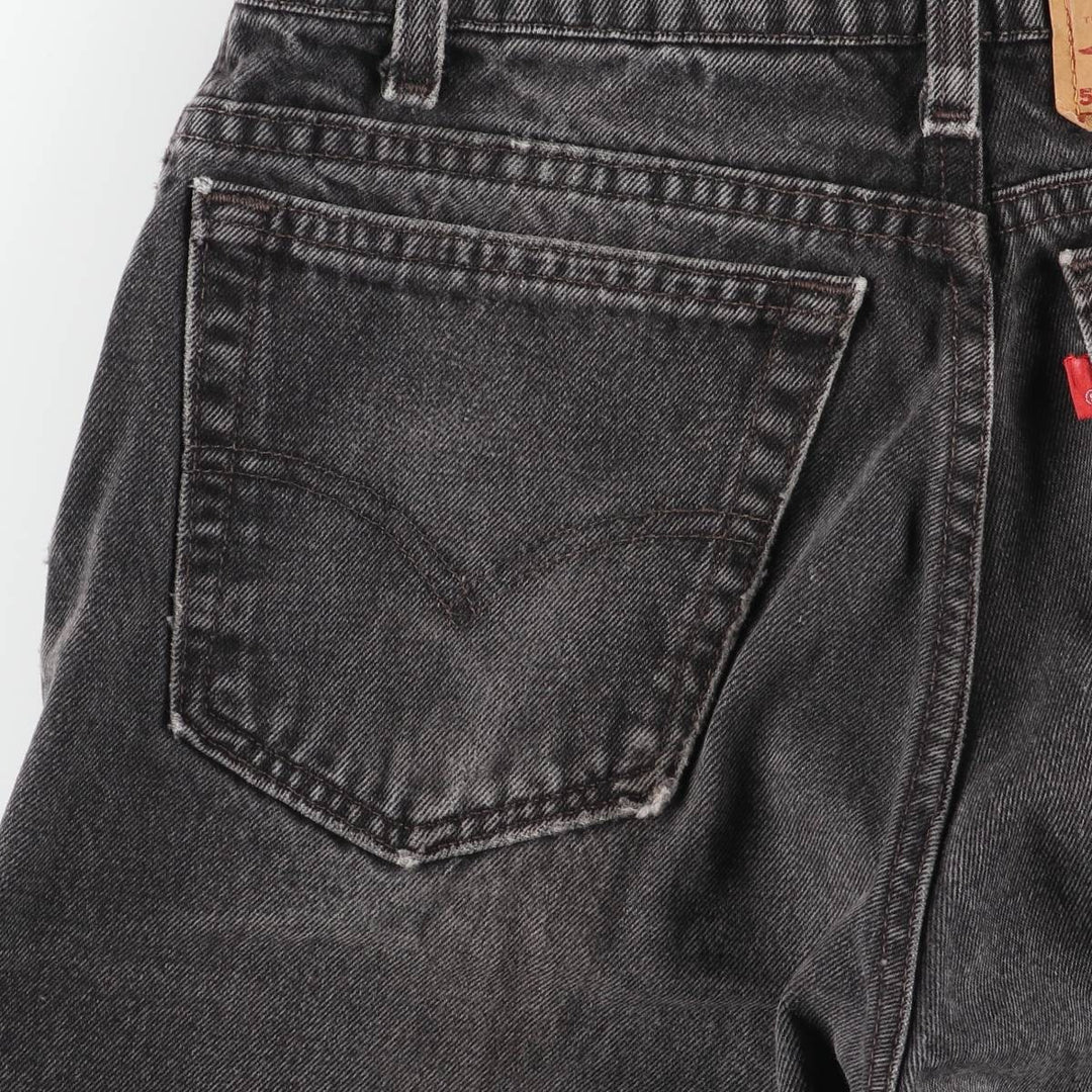 90'S Levi's 00550-0260 Relax Fit Tapered Leg Black Denim Pants, Made in USA, Men's Size W29 cotton black type Vintage Second Hand