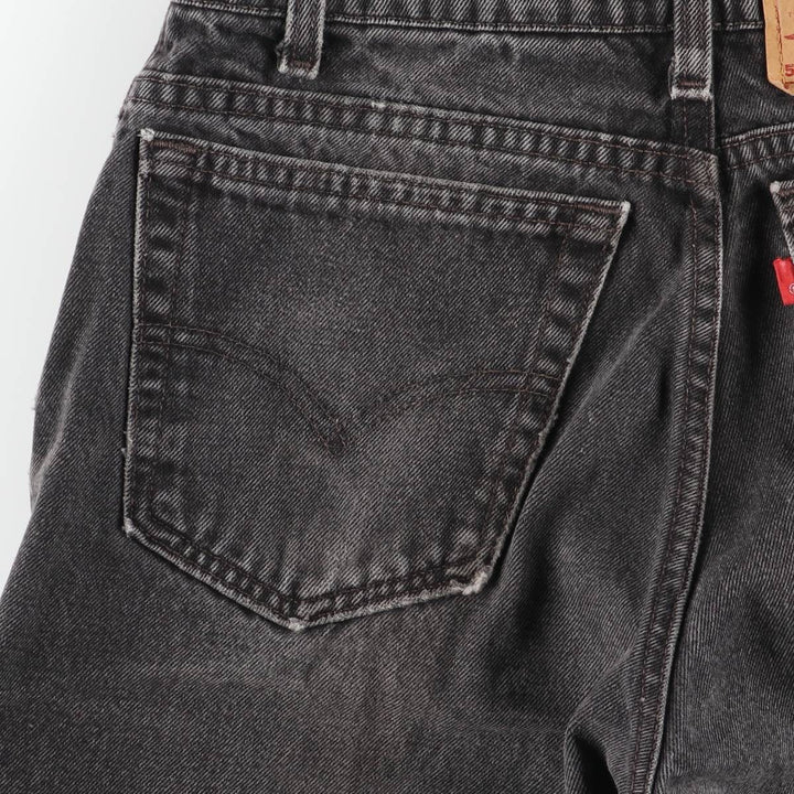 90'S Levi's 00550-0260 Relax Fit Tapered Leg Black Denim Pants, Made in USA, Men's Size W29 cotton black type Vintage Second Hand