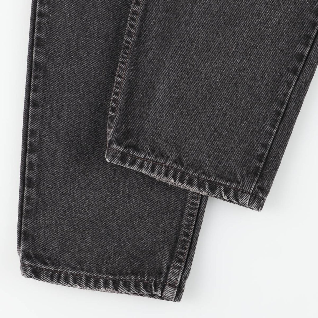 90'S Levi's 00550-0260 Relax Fit Tapered Leg Black Denim Pants, Made in USA, Men's Size W29 cotton black type Vintage Second Hand