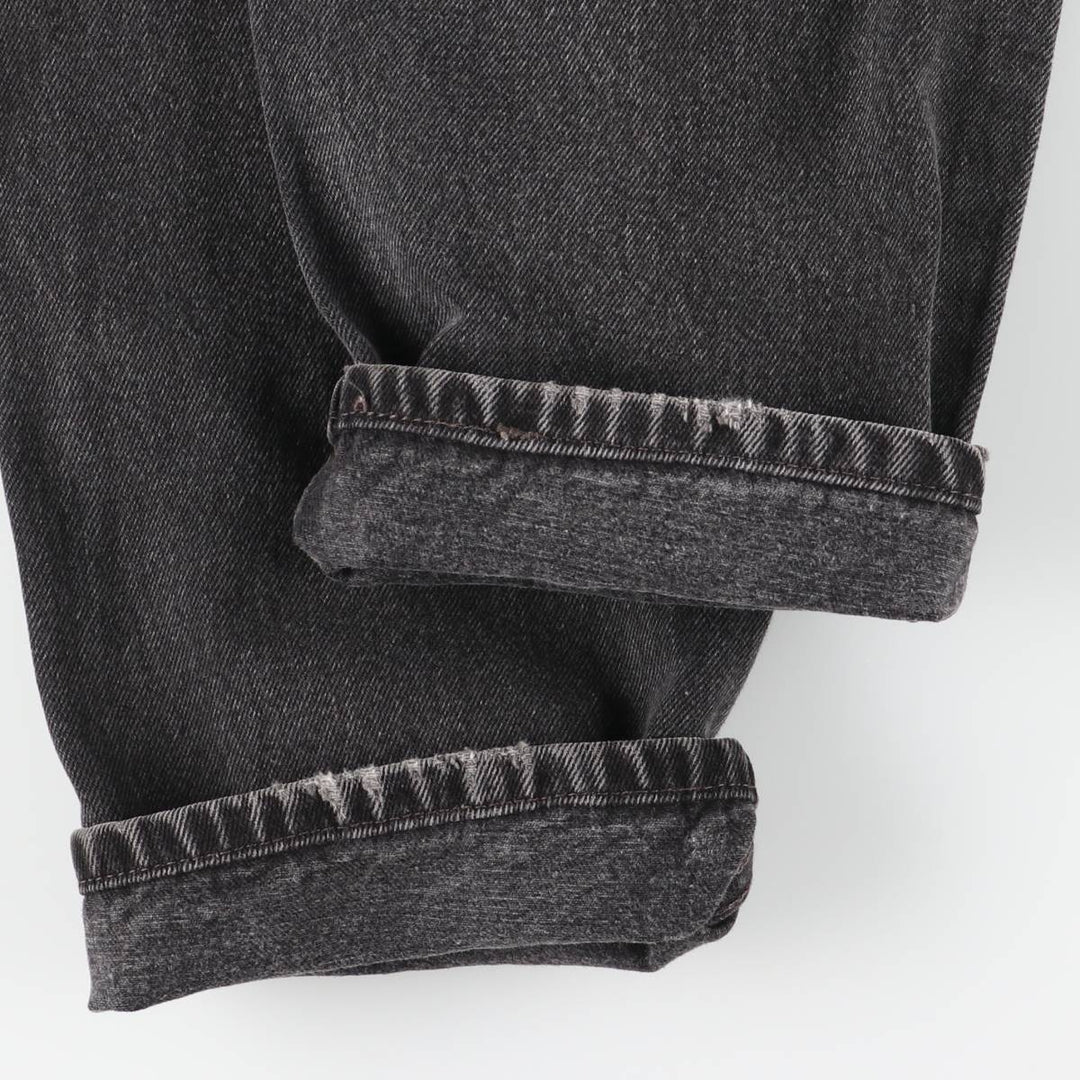 90'S Levi's 00550-0260 Relax Fit Tapered Leg Black Denim Pants, Made in USA, Men's Size W29 cotton black type Vintage Second Hand