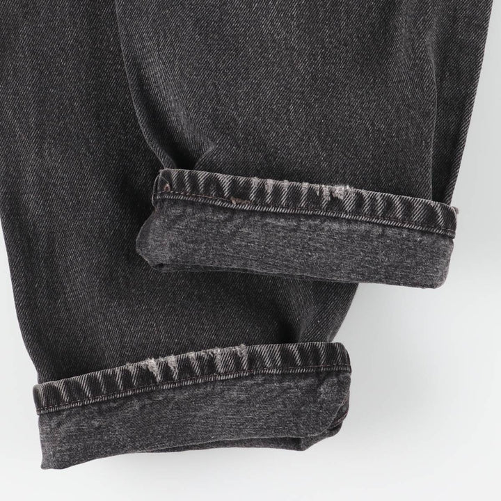 90'S Levi's 00550-0260 Relax Fit Tapered Leg Black Denim Pants, Made in USA, Men's Size W29 cotton black type Vintage Second Hand