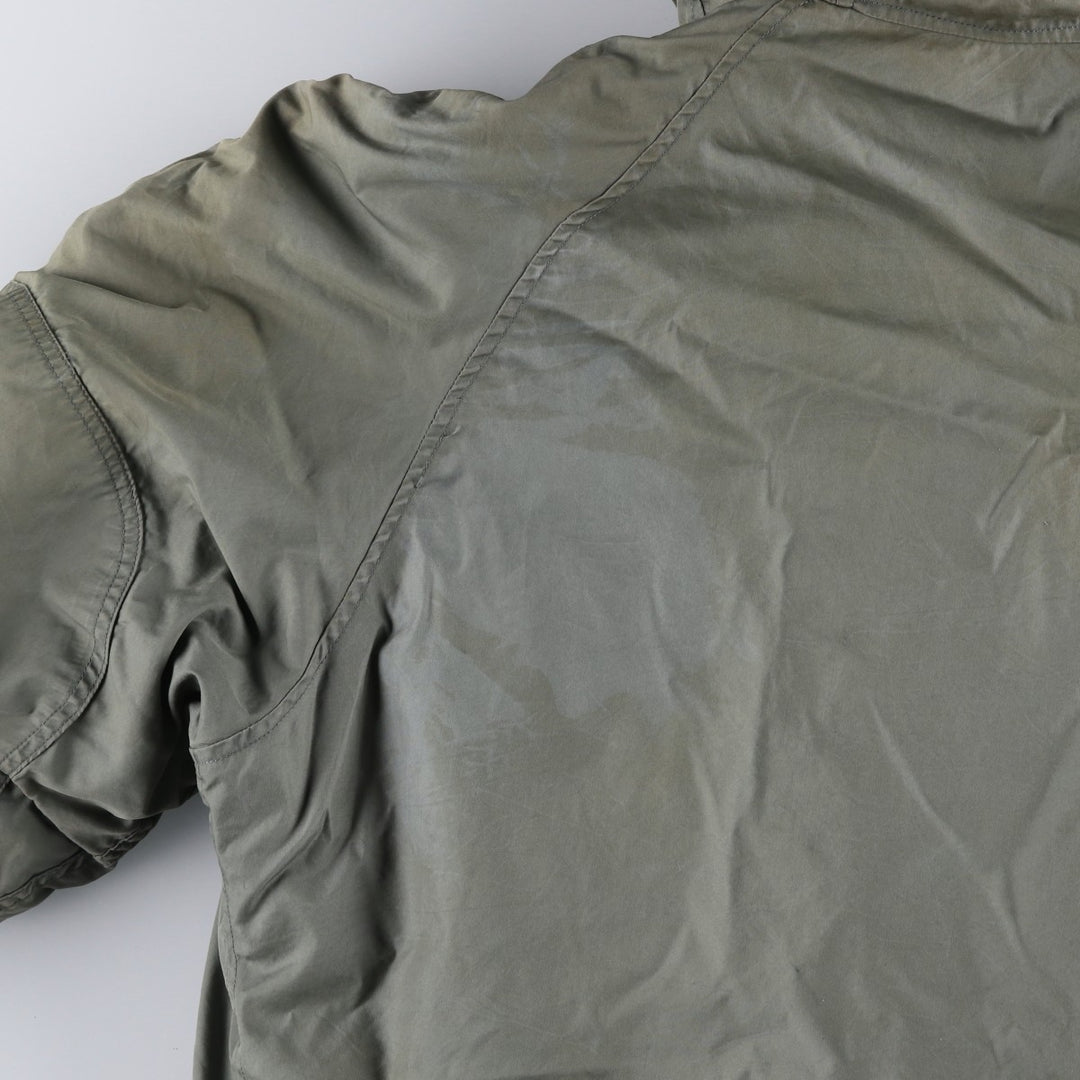 1960'S US Military N-3B Flight Jacket, Made in USA, Large, Men's Size L, Vintage unclear Khaki type Vintage Second Hand