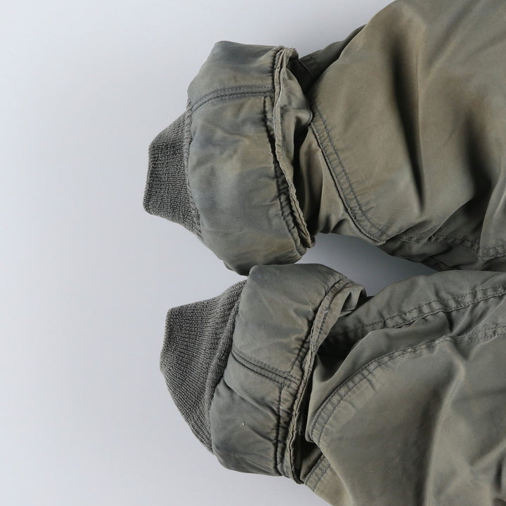 1960'S US Military N-3B Flight Jacket, Made in USA, Large, Men's Size L, Vintage unclear Khaki type Vintage Second Hand