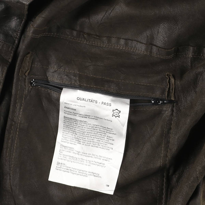 Burberry's BURBERRY LONDON Velour Leather and Suede Leather Half Coat, Men's Size XL genuine leather brown type Vintage Second Hand
