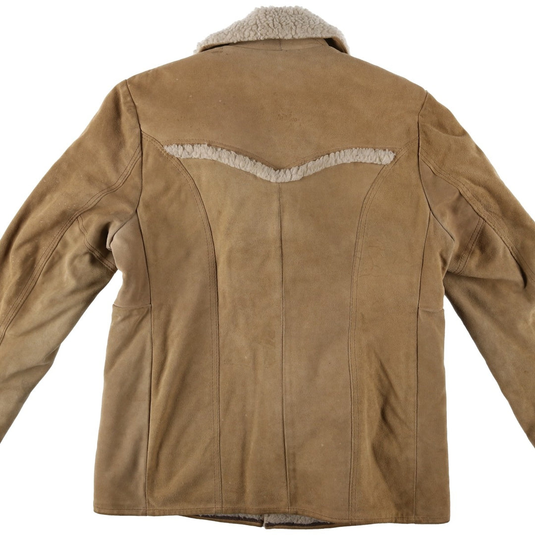 Vintage 1970'S Lee STORM RIDER Storm Rider suede jacket, made in the USA, size M, men's unclear Beige type Vintage Second Hand
