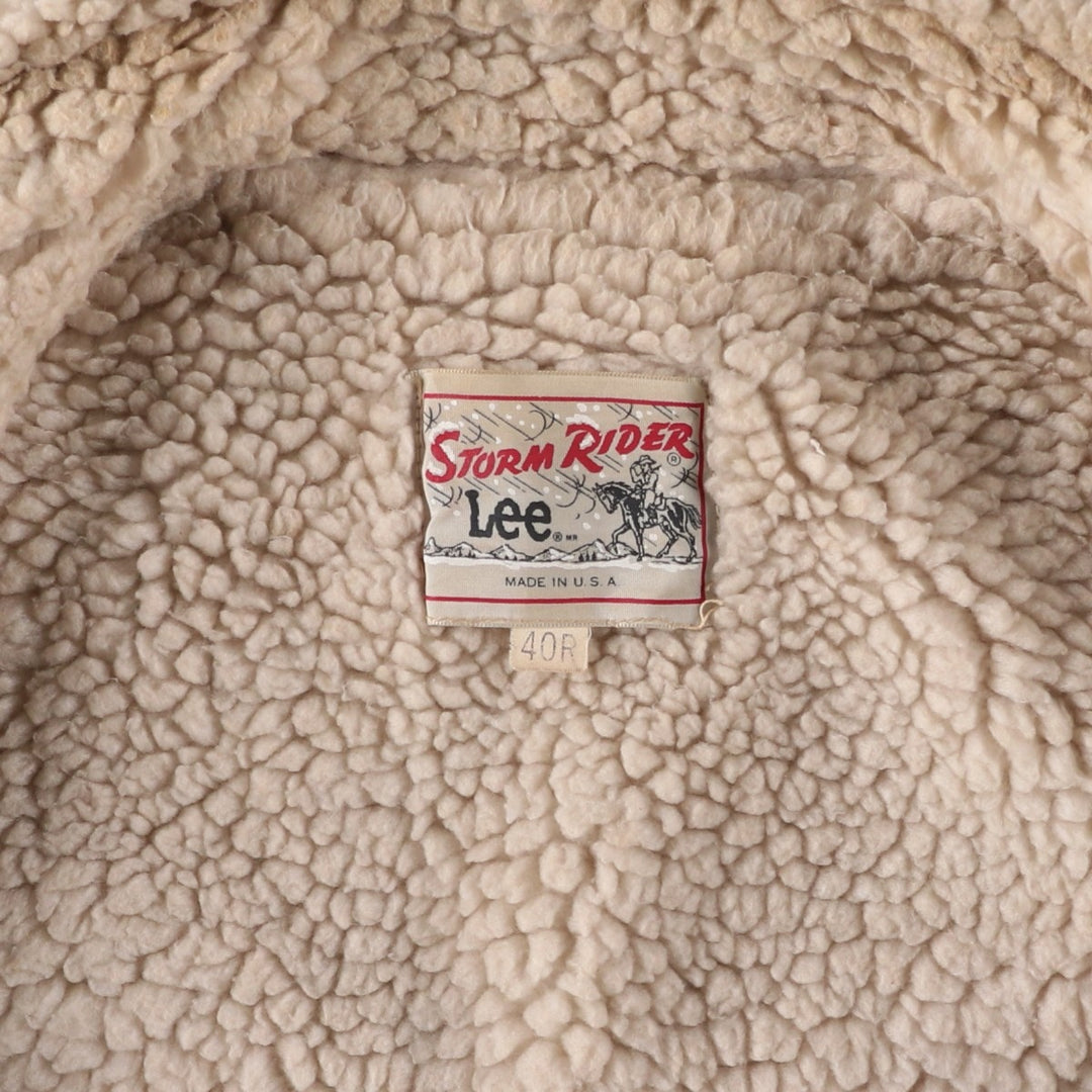 Vintage 1970'S Lee STORM RIDER Storm Rider suede jacket, made in the USA, size M, men's unclear Beige type Vintage Second Hand