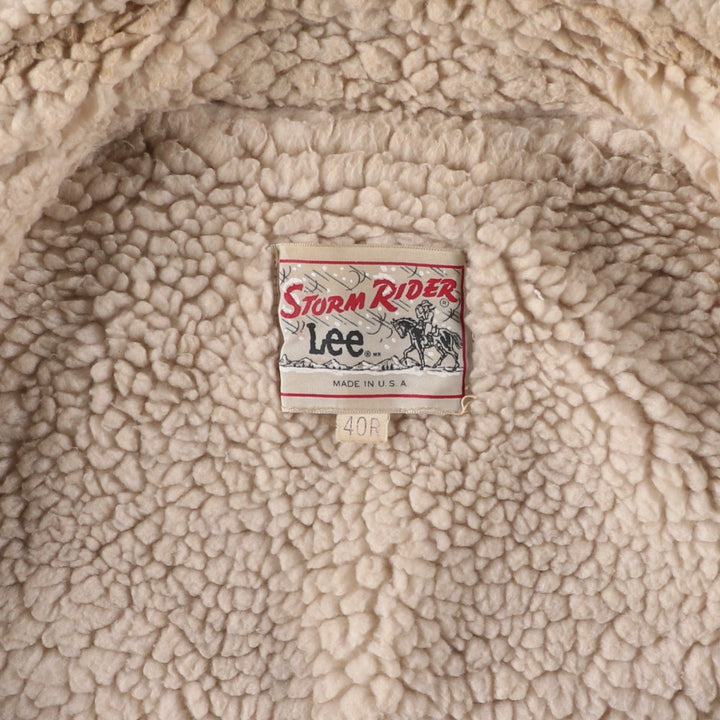 Vintage 1970'S Lee STORM RIDER Storm Rider suede jacket, made in the USA, size M, men's unclear Beige type Vintage Second Hand