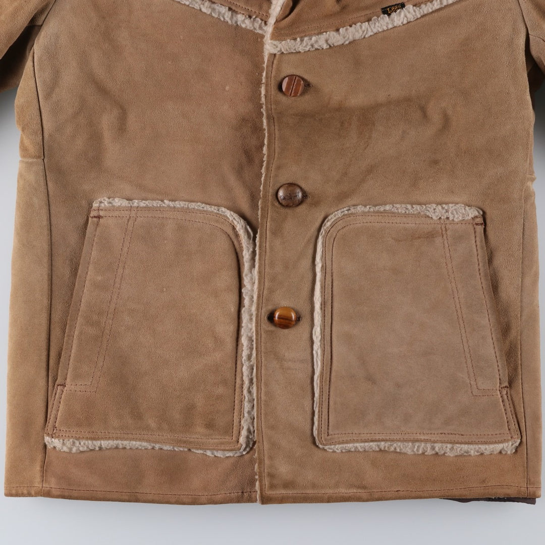 Vintage 1970'S Lee STORM RIDER Storm Rider suede jacket, made in the USA, size M, men's unclear Beige type Vintage Second Hand