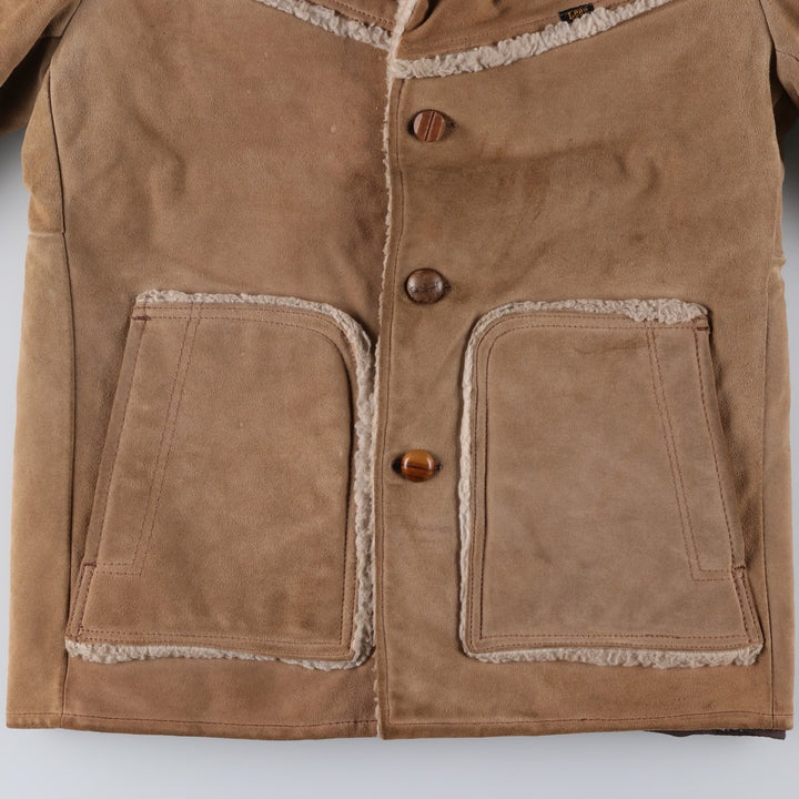 Vintage 1970'S Lee STORM RIDER Storm Rider suede jacket, made in the USA, size M, men's unclear Beige type Vintage Second Hand