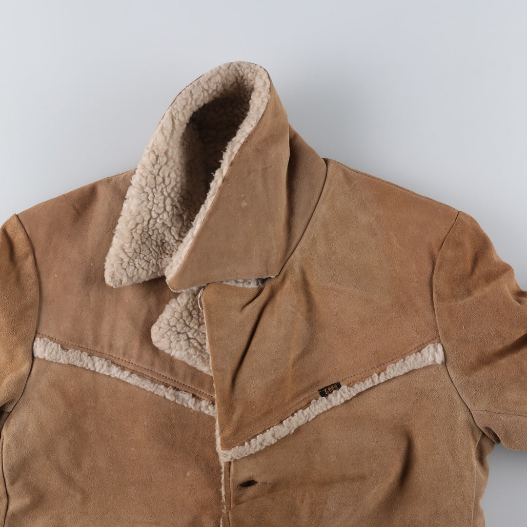 Vintage 1970'S Lee STORM RIDER Storm Rider suede jacket, made in the USA, size M, men's unclear Beige type Vintage Second Hand