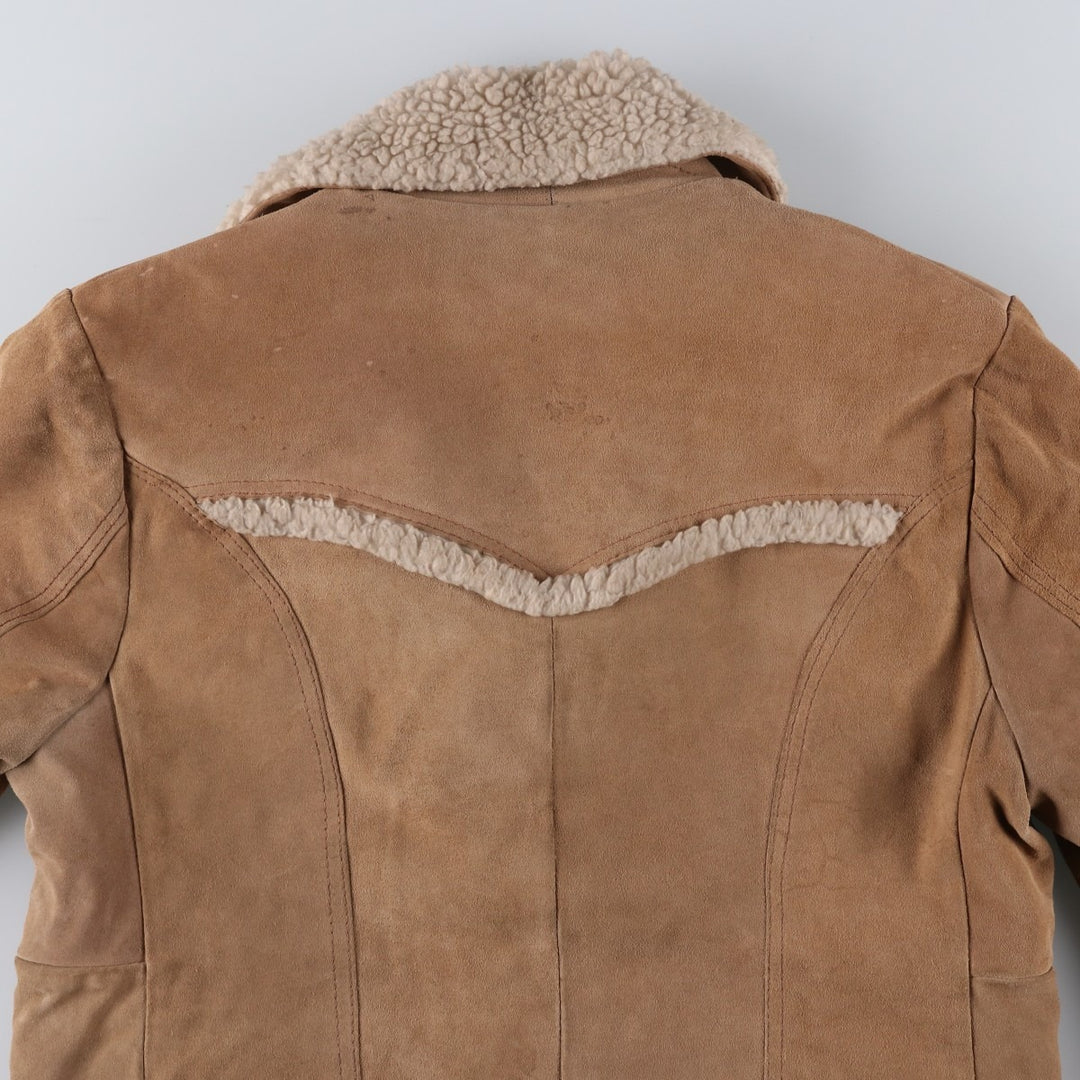 Vintage 1970'S Lee STORM RIDER Storm Rider suede jacket, made in the USA, size M, men's unclear Beige type Vintage Second Hand