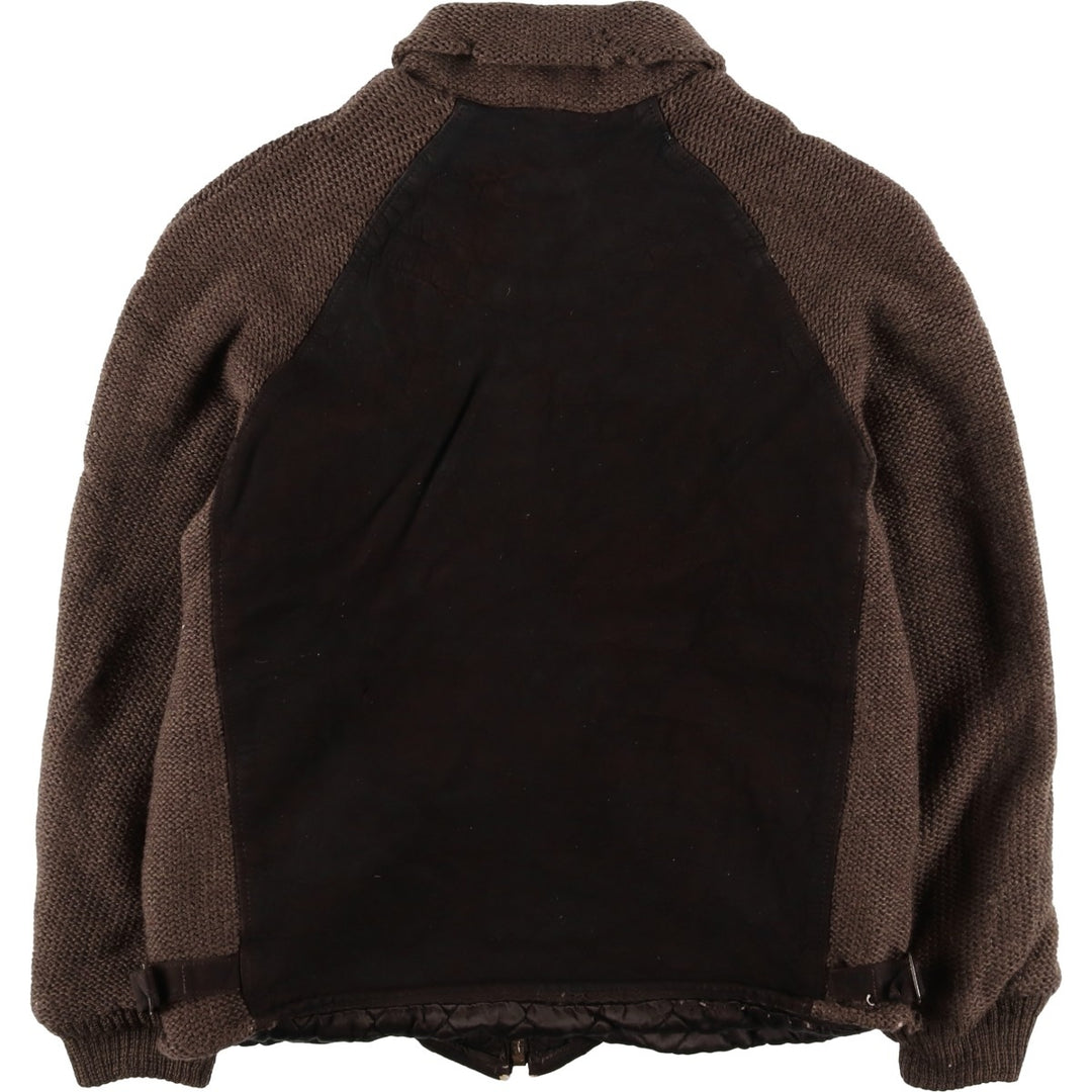 Vintage 1960'S McGREGOR padded suede leather jacket, made in the USA, size M, men's unclear brown type Vintage Second Hand