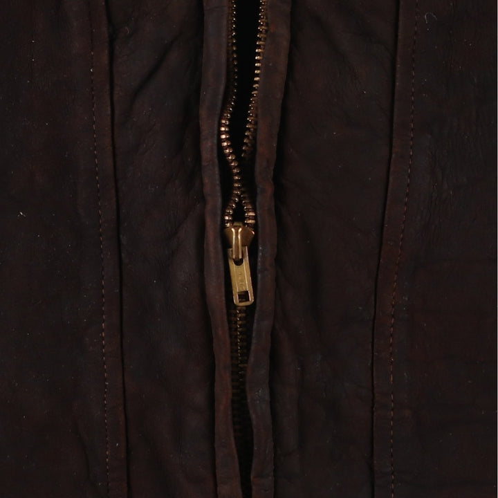 Vintage 1960'S McGREGOR padded suede leather jacket, made in the USA, size M, men's unclear brown type Vintage Second Hand