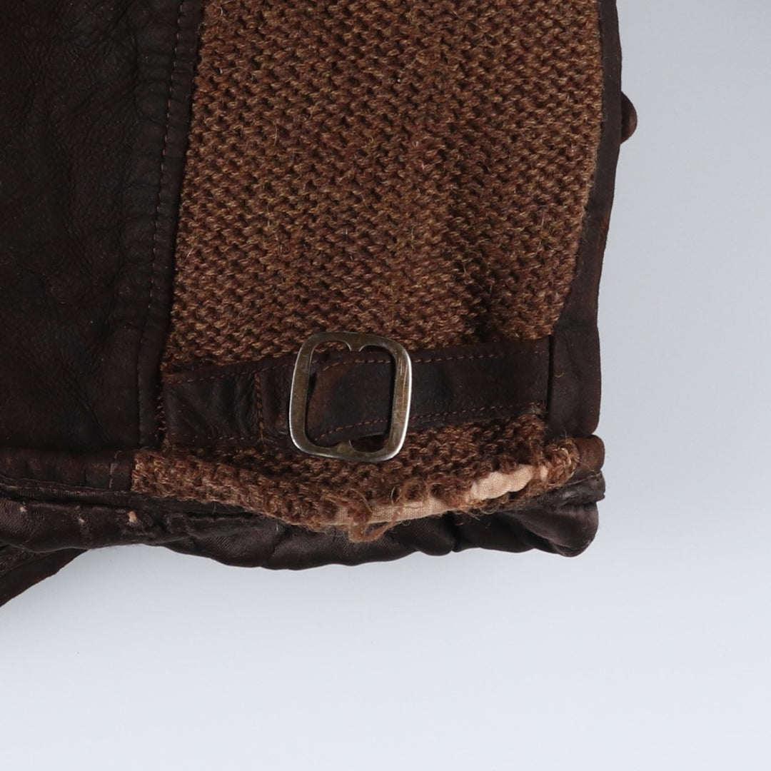 Vintage 1960'S McGREGOR padded suede leather jacket, made in the USA, size M, men's unclear brown type Vintage Second Hand